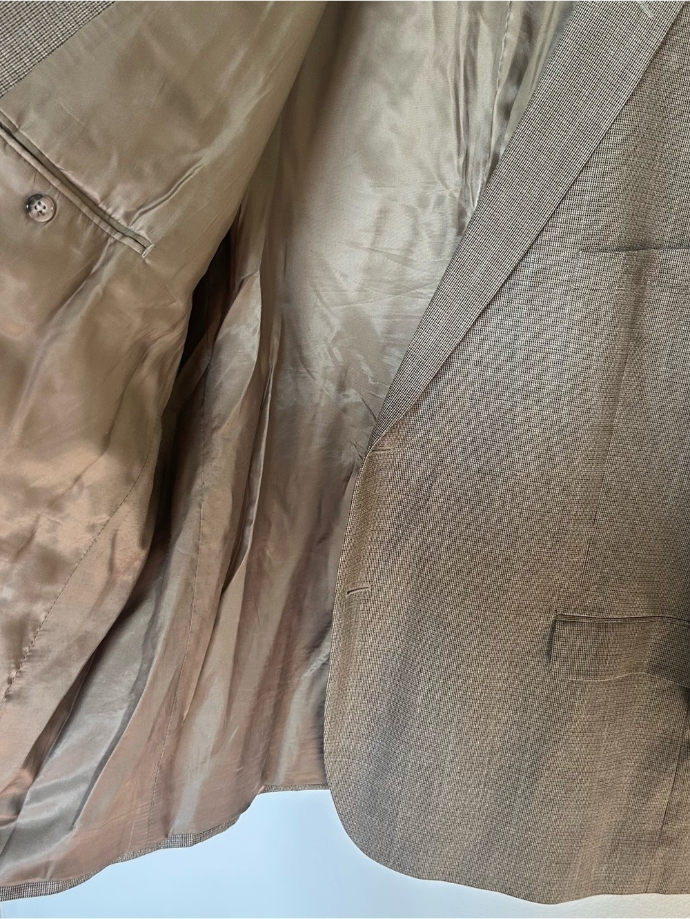 Lauren Ralph Lauren Sport Coat Blazer Men’s 52R Brown Silk Wool Two Button USA - Picture 4 of 9